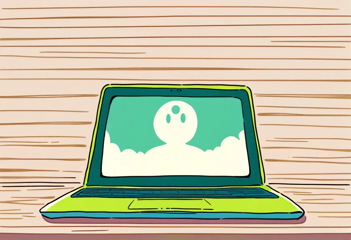 AIに悩みを一文で相談している人のイラスト