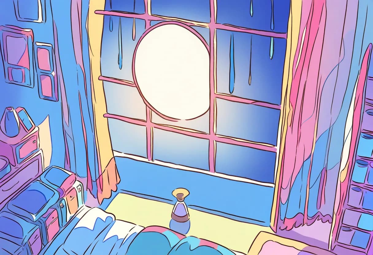AIの提案から今夜の行動を選ぶイラスト